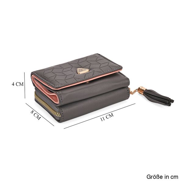 Geldb&ouml;rse mit RFID-Schutz, 11x8x4cm, Grau image number 9