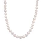 Premium Weiße Edison Perle Halskette ca. 50 cm 925 Silber rhodiniert