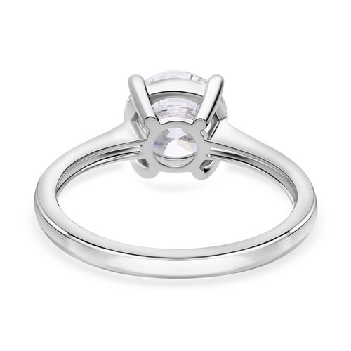 LUXURIANT DIAMOND- SGL zertifizierter VS-EF Labor Rundschliff Diamant Ring in 950 Platin - 2 ct. image number 13