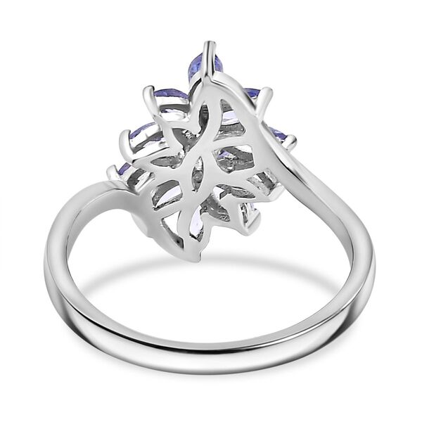 Tansanit Ring 925 Silber rhodiniert (Größe 20.00) ca. 0,95 ct image number 6