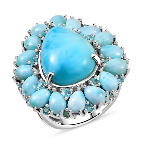 D&rsquo;Joy AA Larimar und Apatit Ring - 21,89 ct. image number 4