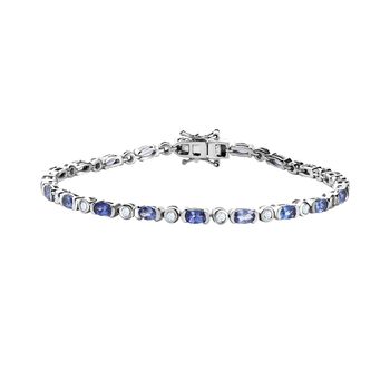 Tansanit und Zirkon Armband