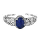 Lapislazuli Armreif, ca. 19 cm, Edelstahl, ca. 22.41 ct