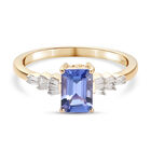 AA Tansanit und Diamant-Ring, I2-I3 G-H, 585 Gelbgold  ca. 1,07 ct image number 0