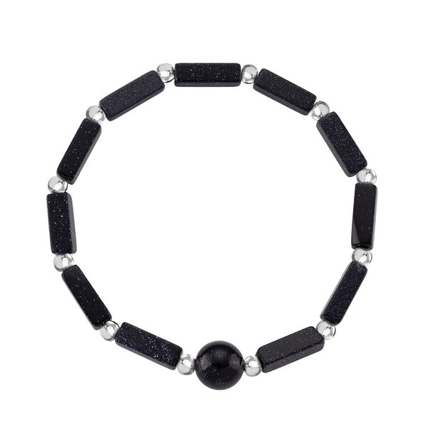 Blauer Sandstein, Erstellt wei&szlig;es Katzenaugen Schmuckset ca. 175.00 ct image number 6