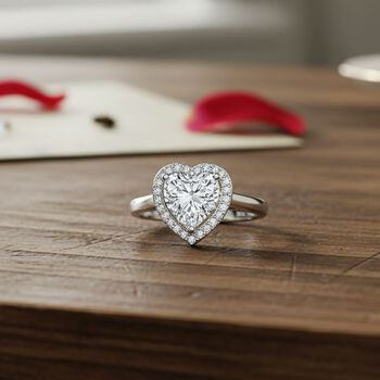 RADIANTA GRA zertifiziert Moissanit (D-VVS) Ring 925 Silber rhodiniert (Gr&ouml;&szlig;e 18.00) ca. 2.14 ct