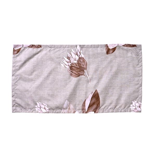 6-tlg. Bettwäsche-Garnitur mit doppelseitigem Druck, Blumenmuster, beige image number 8