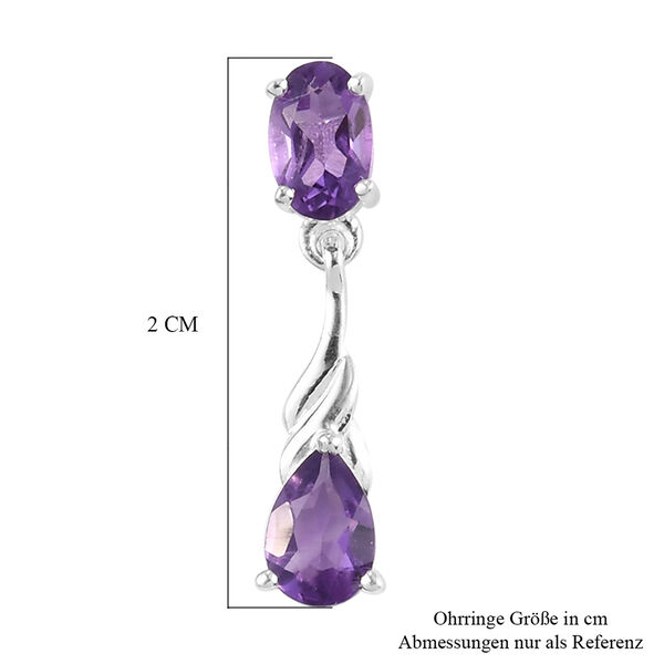 Afrikanische Amethyst-Ohrh&auml;nger, 925 Silber ca. 1,56 ct&nbsp; image number 5