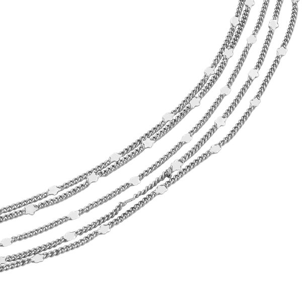 Nickelfreies Messing Halskette ca. 50 cm + 3.5 cm Extender, rhodiniert vergoldet, ca. 12,50g image number 3