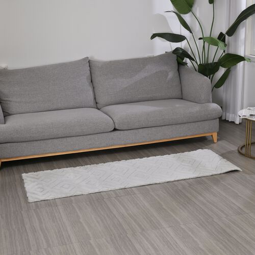 Moderner Teppich-Läufer, 60 x 180 cm, hellgrau image number 0