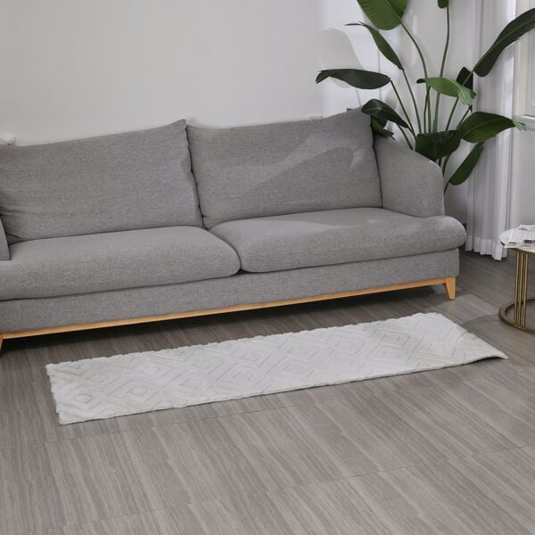 Moderner Teppich-Läufer, 60 x 180 cm, hellgrau image number 0