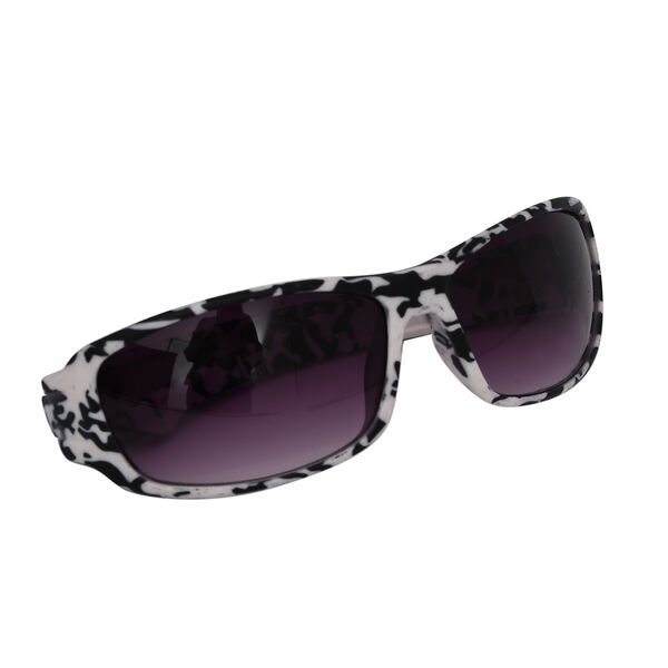 Modische Sonnenbrille mit UV Schutz, schwarz-wei&szlig; image number 2