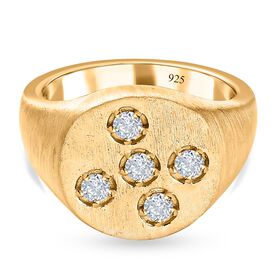 Moissanit Ring - 0,48 ct.