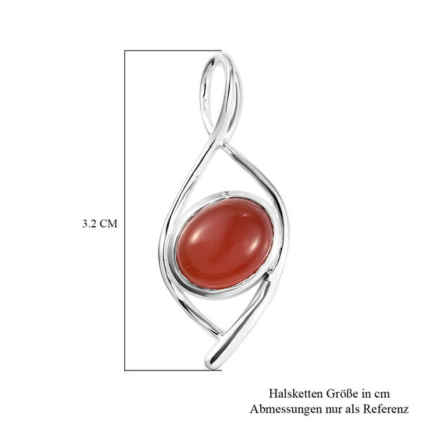 Roter Onyx Anh&auml;nger, 925 Silber ca. 2,87 ct image number 6