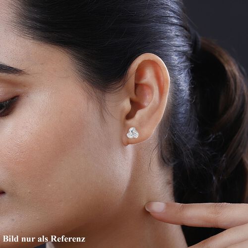 LUXURIANT DIAMOND - Lab Grown Diamant SI-GH SGL zertifiziert Ohrringe 925 Silber rhodiniert ca. 0,25 ct. image number 2