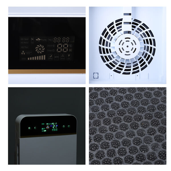 Luftreiniger mit Touchscreen-Anzeigefeld, Weiß und schwarz image number 7