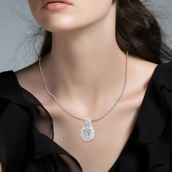 Royal Bali - D Joy Moissanit Anh&auml;nger 925 Silber ca. 2.76 ct