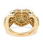 Kagem Sambischer Smaragd Ring, 925 Silber vergoldet (Größe 21.00) ca. 1.98 ct image number 5