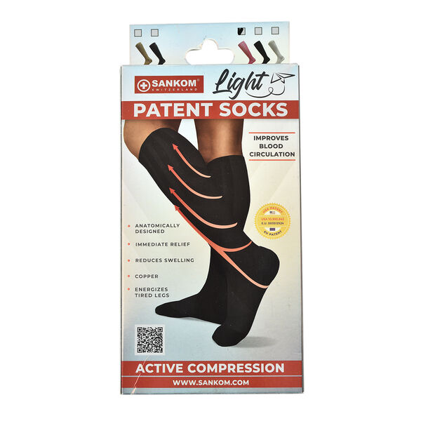 SANKOM Kompressionsstrümpfe, S-M, Rosa, Größe 38-42 image number 2