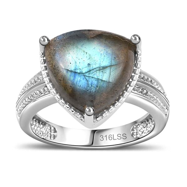 Labradorit Ring Edelstahl (Größe 21.00) ca. 6,98 ct image number 5