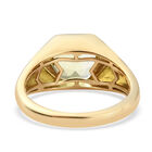 Ouro Verde-Quarz Herren Ring 925 Silber vergoldet  ca. 4,31 ct image number 5