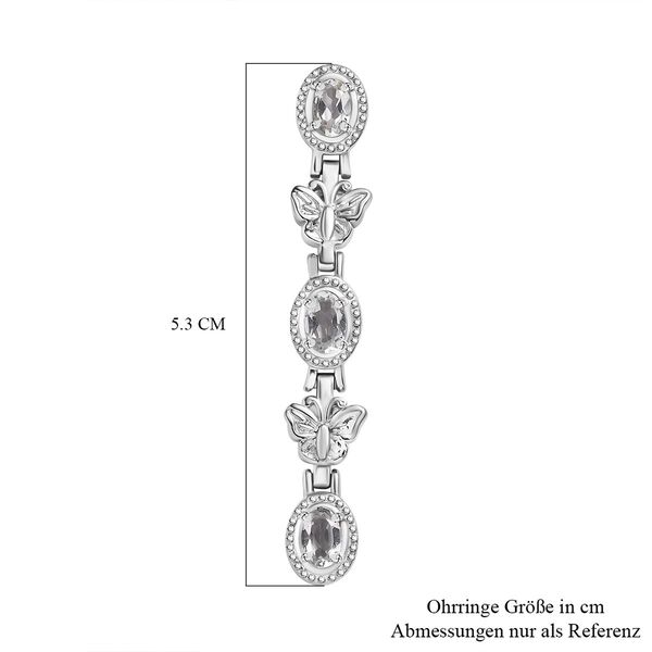 Weiße Topas Ohrringe - 3,34 ct. image number 7