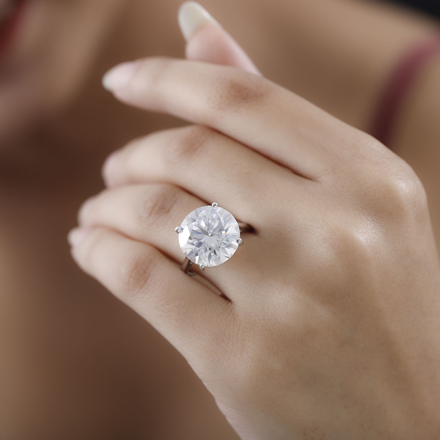 Moissanit Ring 10 ct. SHOPLC