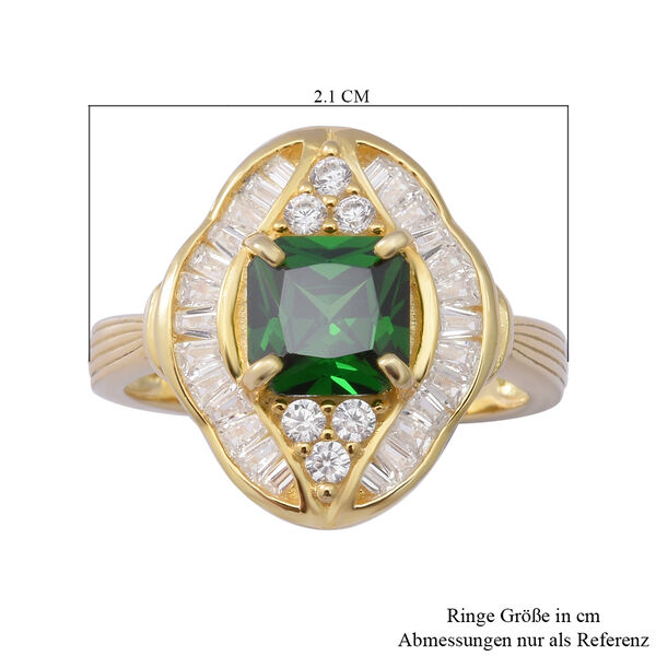 LUSTRO STELLA - Zirkonia Ring 925 Silber vergoldet  ca. 2,80 ct image number 5