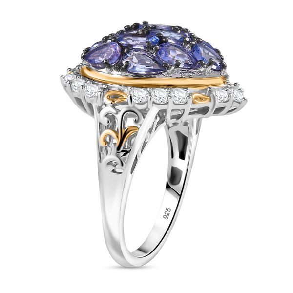 Tansanit Ring 925 Silber rhodiniert (Größe 21.00) ca. 3,16 ct image number 5