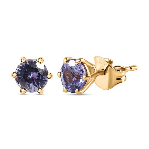 Labor Alexandrit Ohrringe - 1,38 ct. image number 0