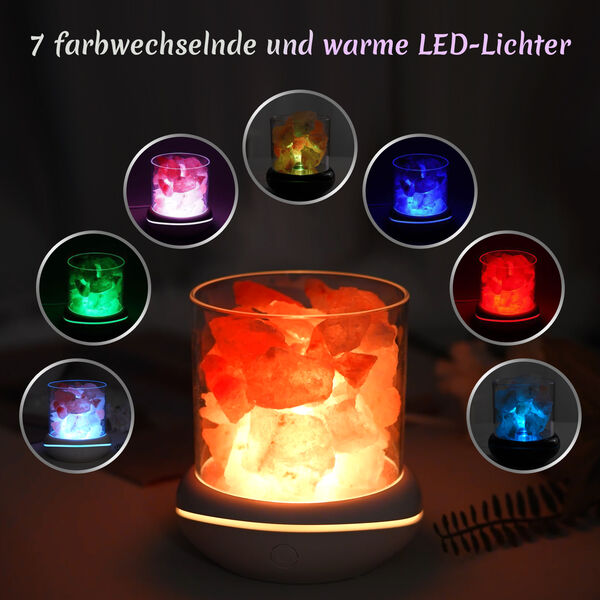 The 5th Season Aromatherapie Himalayan-Salzlampe mit 5 Baumwollpads, 9,8x10,8cm, ca. 500g image number 4
