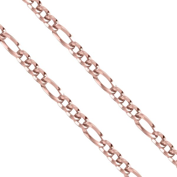 Figaro-Armband, ca. 19 cm, Edelstahl, ros&eacute;farben image number 4