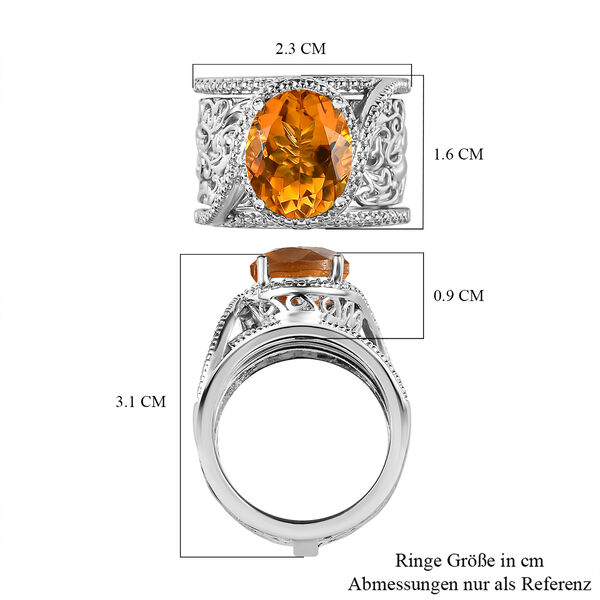Citrin Cocktail Ring - 4,65 ct. image number 8