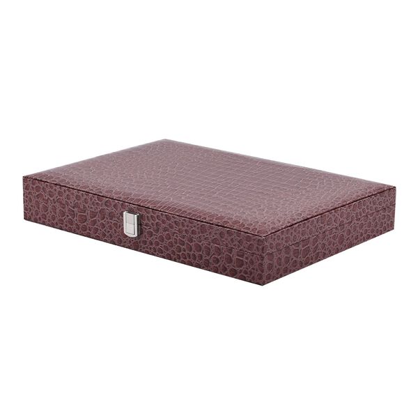 Schmuckkasten mit Kroko-Prägung, Braun image number 3