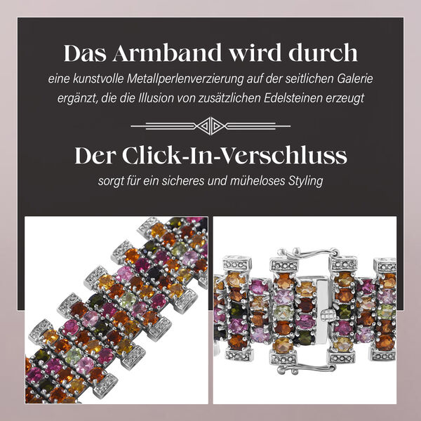 Multi-Turmalin-Armband, 18 cm - 29,16 ct. image number 2