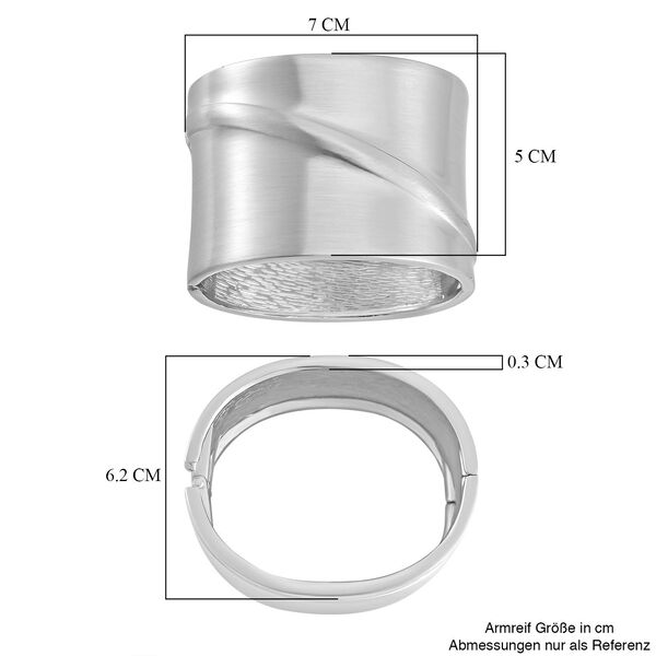 Designer Inspiriert Armreif, Silberfarben image number 5