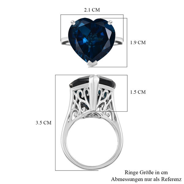 D'Joy London Blautopas Ring - 16,77 ct. image number 6