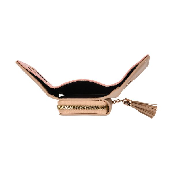 PU-Geldb&ouml;rse mit RFID-Schutz, 11x8x4cm, Beige image number 6