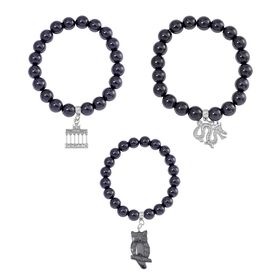 3er Set - Hämatit Drachen, Brandenburger Tor und Eule, ca. 750.00 ct