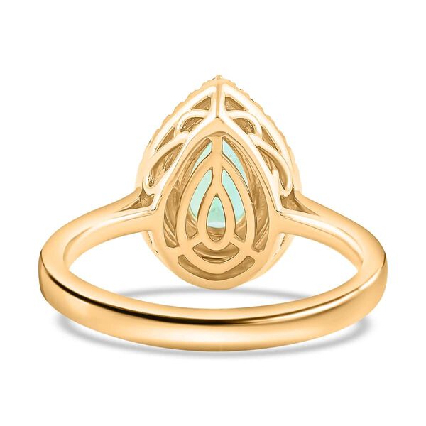 LUXORO AAA Kolumbianischer Smaragd und  Diamant Ring in 585 Gold - 1,50 ct. image number 4