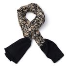 Premium Kollektion: Bestickter Schal aus Merinowolle und Naturseide, 70 x 190 cm, schwarz image number 3
