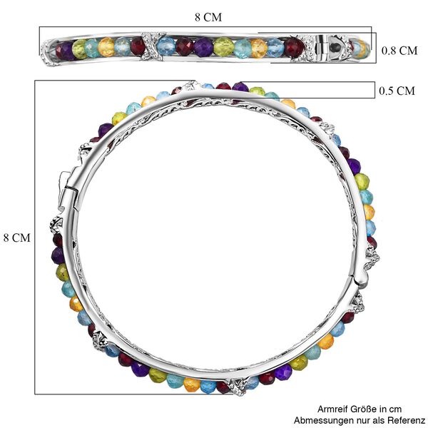 Multi-Edelstein-Armreif, 19 cm - 20,69 ct. image number 6
