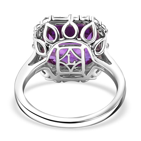 LUXURIANT DIAMOND - AAA Lab Grown Farbwechsel-Saphir, Lab Grown Diamant Ring 417 Gold (Gr&ouml;&szlig;e 20.00) ca. 4,54 ct image number 4