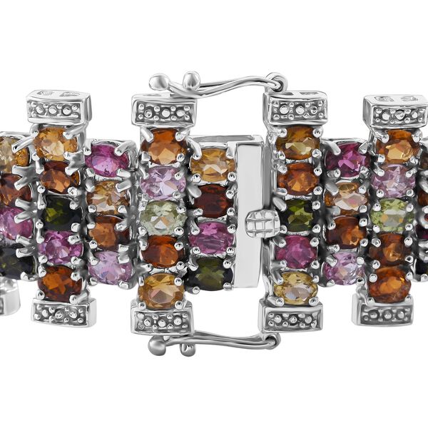 Multi-Turmalin-Armband, 18 cm - 29,16 ct. image number 5