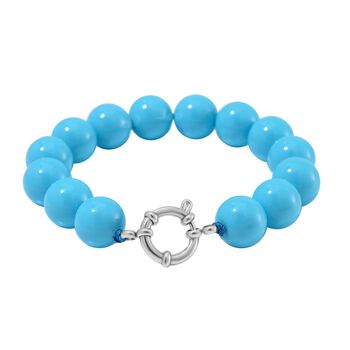 Sleeping Beauty t&uuml;rkisfarbenes Muschelkernperle Armband