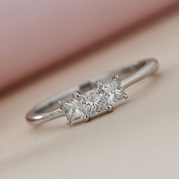 RHAPSODY Diamant-Ring, IGI zertifiziert VS E-F, 950 Platin  ca. 0,50 ct image number 2