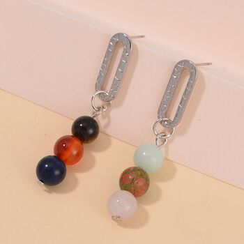 Multi-Edelstein Ohrringe - 25 ct.