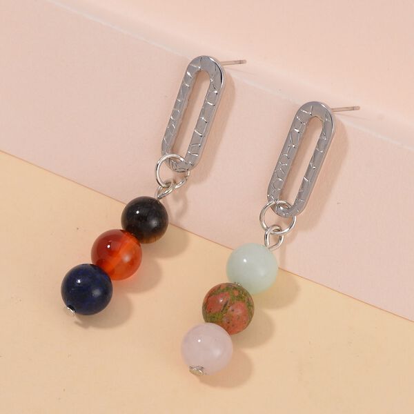 Multi-Edelstein Ohrringe - 25 ct. image number 2