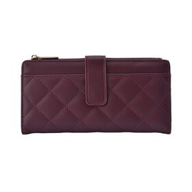Gesteppte Brieftasche, Beige