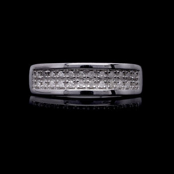 Wei&szlig;er Diamant Ring, ca. 0,20 ct